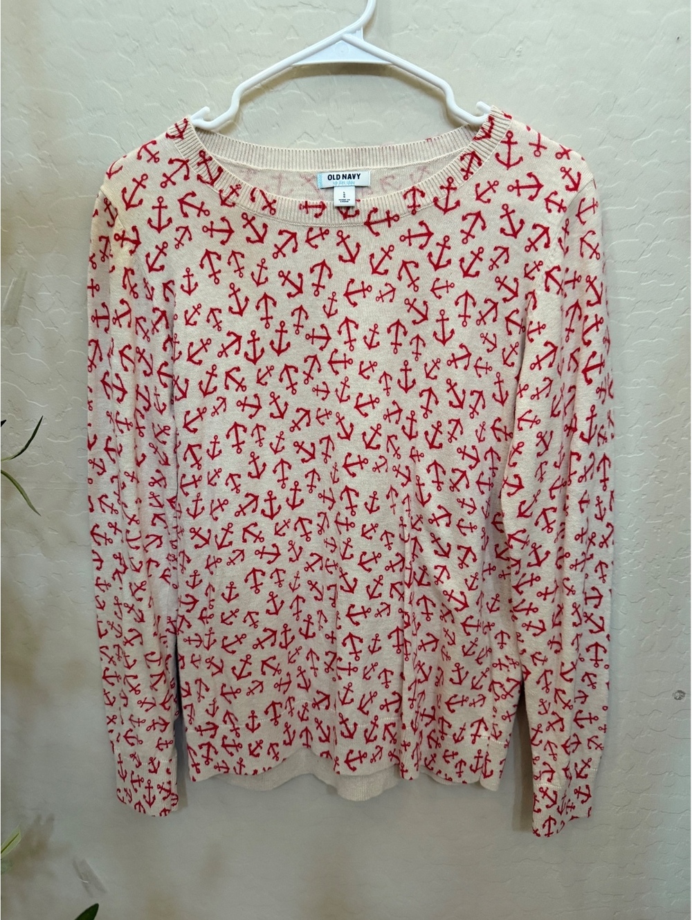 100% cotton old navy crew neck sweater